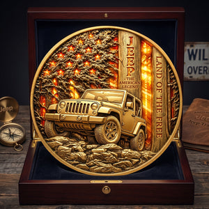 Sunset American Forest Trail Coin, Personalized Gifts For Off-road Lovers 03qhdt260526