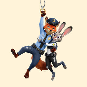 Police Couple Car Ornament - Personalized Gifts For Couple 05qhqn021225