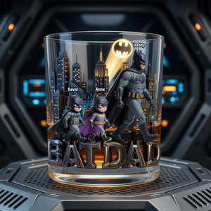 Like a Normal Dad But Cooler Round Glass - Personalized Gifts For Dad 04OHQN190526