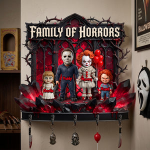 Family Of Horrors Key Hanger - Personalized Gifts 06tylu160726
