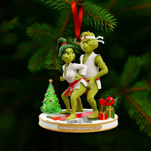 Karate Couple Acrylic Ornament - Personalized Gift For Couples 06OHLU291025