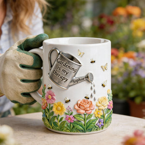 Gardening Therapy Coffee Mug – Personalized Gifts For Garden Lovers 06toqn291225