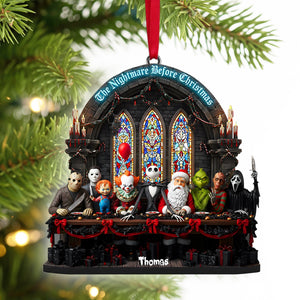 The Nightmare Feast Christmas Ornament Personalized Gifts for Horror Fans 03PALU061025