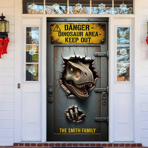 Fantasy World Door Cover - Personalized Gifts For Dino Lovers 04hyqn200825
