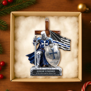 Police Knight Under God Ornament, Personalized Gifts For Police Officer, Captain, Sheriff,... 04qhtn131025