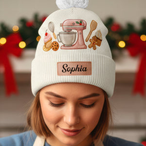 Sweet Baker Bobble Beanie Hat – Personalized Gifts For Baking Lovers 03pgqn201025