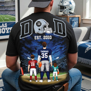 Football Lover Dad Shirt - Personalized Gifts For Father's Day 04huqn260526-Homacus