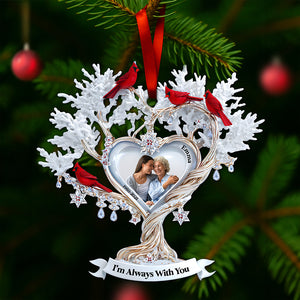 Cardinal Memory Custom Photo Ornament - Personalized Memorial Gift For Loved Ones 01TGLU180825