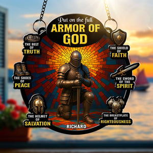 Armor Of God Suncatcher Ornament - Personalized Gifts For Christian 04toqn210725