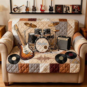 Rock & Roll Spirit Sofa Cover - Personalized Gifts For Rock Lovers 05NALU270126