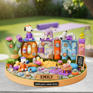 Yogini Acrylic Plaque - Personalized Gifts For Yoga Practitioner 02ohpu160625