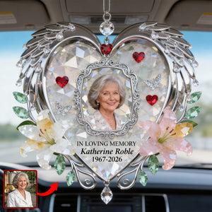 Miss The Angel In Heaven Car Hanging Ornament, Personalized Keepsake To Remember Loved One 04qhqn120126