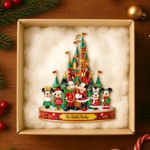 Magical Family Christmas Castle Ornament - Personalized Gifts For Family 04PGDT061025