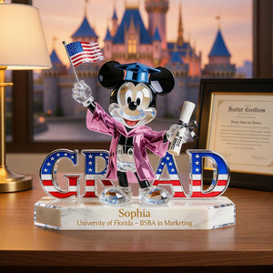 Patriotic Graduate Acrylic Plaque - Personalized Gifts For Graduation 01TGQN250526