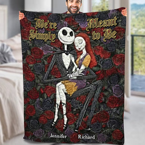 Spooky Couple Blanket - Personalized Gifts For Couple 02toqn021225