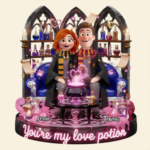 Romantic Couple Acrylic Light Box - Personalized Gifts For Couple 03todt091225