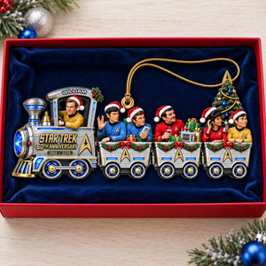 60th Anniversary Universe Train Ornament - Personalized Gifts For Christmas Ornament 11OHQN231026