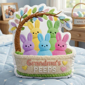 Grandma Peep Easter Custom Shape Pillow - Personalized Gifts For Grandma 05ohqn040226