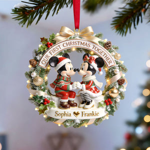 Our First Christmas Together Ornament - Personalized Gifts For Couple 05pgtn050826