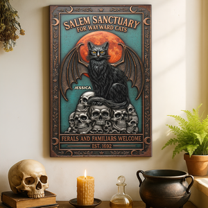 Witch Salem Metal Sign - Personalized Gifts For Witch Lover 01NAPU150725