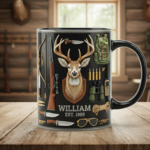 Hunting Black Coffee Mug - Personalized Gifts For Hunting Lovers 01kita171225
