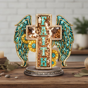 Glowing Faith Cross Light Box - Personalized Gift For Jesus Lovers 03HUDT061225