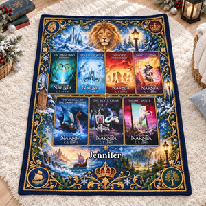 Magical Kingdom Book Collection Blanket - Personalized Gifts For Fantasy Lovers 07naqn081026