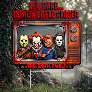 Fright Night Family Yard Sign - Personalized Gift For Family 07TOQN050826