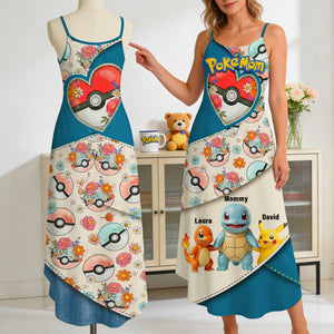 Mom Of Pocket Creature Maxi Dress - Personalized Gifts For Mom 01QHQN070426