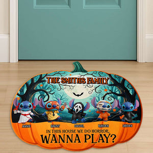 Cute Pumpkin Family Doormat - Personalized Gifts For Family 08PGLU080825-Homacus