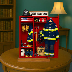 Firefighter’s Gear Locker Acrylic Plaque - Personalized Gifts For Firefighter 04QHTN060625-Homacus