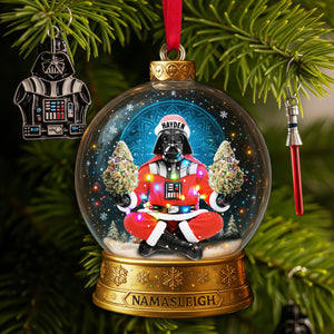 Cosmic Festive Santa Ornament - Personalized Christmas Gift For Stoners 02TOLU290825