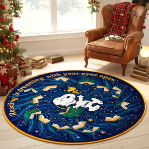 Cute Quilted Round Mat Personalized Gifts For Book Lovers 06totn061125