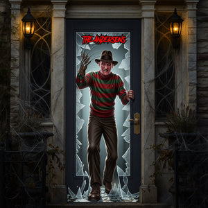 Dark Horror Villains Door Cover - Personalized Gift For Horror Fans 01PGLU210825