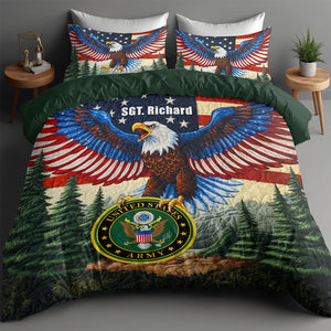 Military Pride Quilt Bedding Set – Personalized Gifts For Veteran 03naqn131025