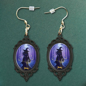 Mystic Witch Moon Earrings - Personalized Gifts For Witch Lovers 01PGTN110725