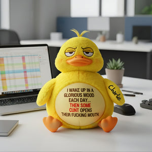 Grumpy Duck Shaped Pillow - Personalized Gifts For Officers 06TOLU151125