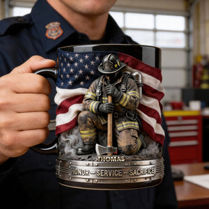 Firefighter Pride Coffee Mug – Personalized Gifts For Firefighter 04toqn251225
