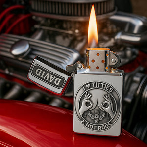 Man Humor Hot Rod Lighter, Personalized Gifts For Hot Rod Lovers 01qhdt110825