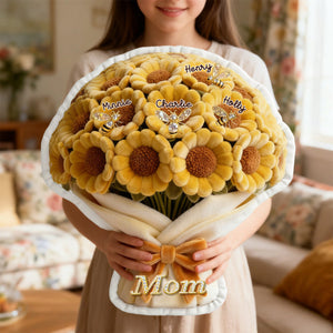 Sunflower Mom Pillow - Personalized Gifts For Mom 04TOMG060226