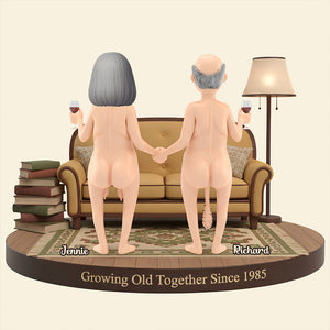 Old Couple Forever Light Box Personalized Gifts For Couple 05NADT051225