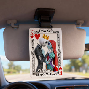 Gothic Skeleton Couple Car Visor Clip – Personalized Gifts For Couple 08nalu201225