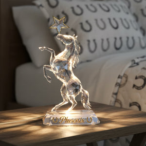 Charming Horse Rear Up Light Box - Personalized Gifts For Horse Lovers 01qhqn251225