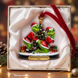 Playful Touch Couple Ornament - Personalized Gift For Couples 02NAQN010826