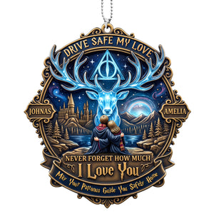 Drive Safe Reminder Car Ornament - Personalized Gifts For Couples 02PAQN140726