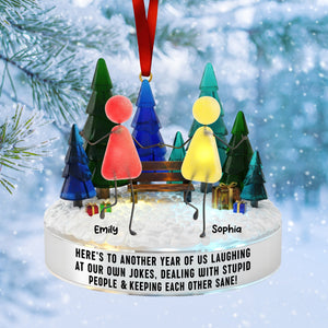 Sea Glass Friendship Ornament – Personalized Christmas Gifts For Besties 05naqn281025