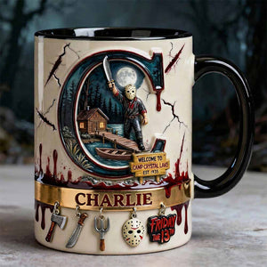 Lake Slasher Accent Mug, Personalized Gifts For Horror Fans 04qhdt130126-Homacus