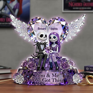 Skeleton Couple Acrylic Light Box - Personalized Gifts For Couple 04toqn311225