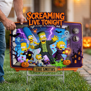 Screams Start Tonight Yard Sign - Personalized Gifts For Family 04HATA100826