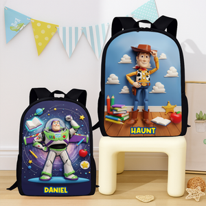 Cute Character School Bag - Personalized Gifts For Kids 03pglu040825